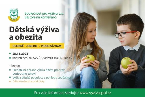 Konference Dětská výživa a obezita 2025